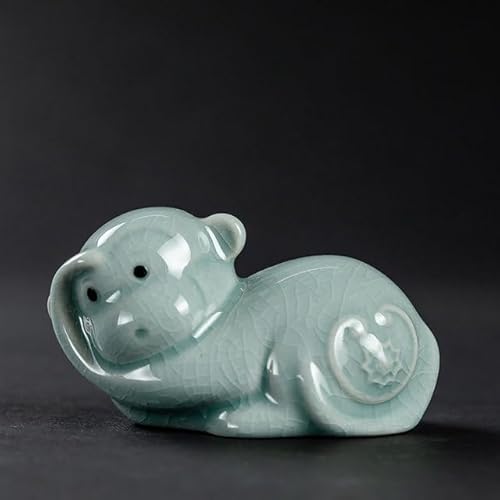 EGLUCK Keramik Tee Haustier Ornamente Tier Statue Tee Figur Startseite Tee Zeremonie Dekoration Zubehör Keramik Handwerk von EGLUCK