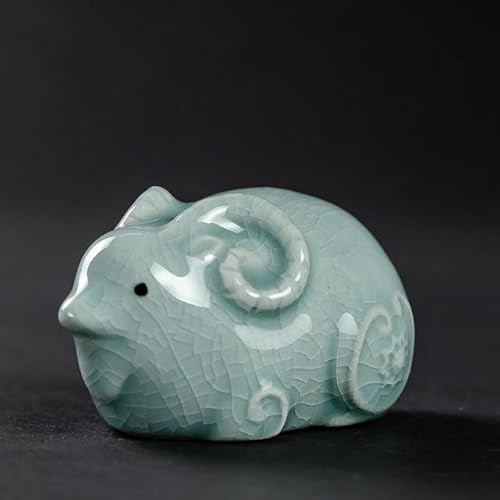 EGLUCK Keramik Tee Haustier Ornamente Tier Statue Tee Figur Startseite Tee Zeremonie Dekoration Zubehör Keramik Handwerk von EGLUCK