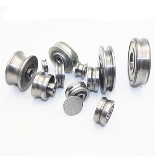 10 STÜCKE Richt Gemischt Rad Über Linie mit Nut Lager V6001 12X28X8 MM Pulley V Nut Typ(V6001-4-0.8) von EGMEWDGF
