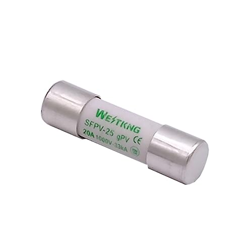 10 Stück PV-Solarsicherung 1000 V DC 10 * 38 mm 1 A 3 A 5 A 10 A 15 A 20 A 25 A 30 A for Schutz von Photovoltaik-Stromsystemen aus reinem Silber(30A) von EGMEWDGF