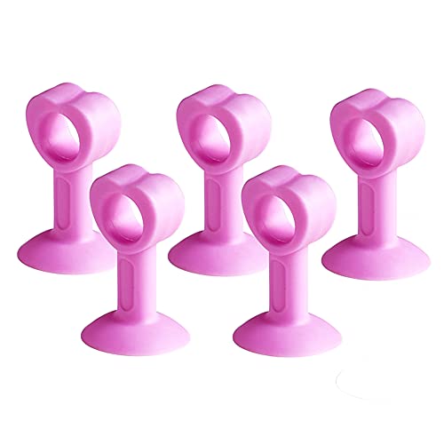 5 Stück Silikon-Türstopper Türgriff Anti-Kollisions-Türstopper Leise Badezimmertür Top-Blau||55mm(Purple) von EGMEWDGF