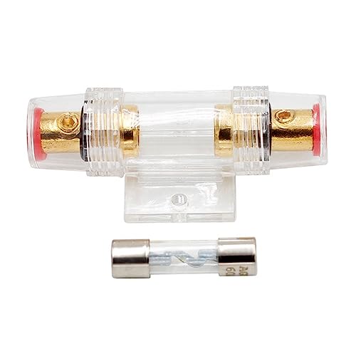 Audio 60 Amp Inline-Sicherungshalter und Sicherung, passend for 4 8 10 Gauge-Draht, Inline-Sicherungshalter(70A) von EGMEWDGF