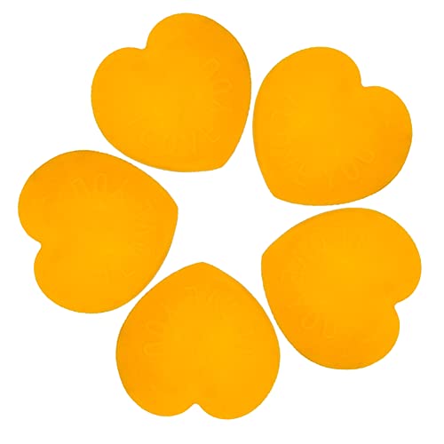 Türkeilstopper, Türstopper, Türstopper, selbstklebender Türstopper, Wandschutz, Gummi-Türgriff, Silent Bumper, Kühlschrank-Stoßpolster, 5 Stück-Rosa(Orange) von EGMEWDGF