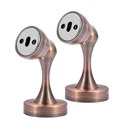 Türstopper, 2 Stück magnetische Türstopper im Vintage-Retro-Stil, gebürsteter Edelstahl-Türstopper, magnetischer Türstopperhalter zur Wand- oder Bodenmontage for Zuhause und Büro, Messing(Bronze) Türstopper, 2 Stück magnetische Türstopper im Vintage-Retro-Stil, gebürsteter Edelstahl-Türstopper, magnetischer Türstopperhalter zur Wand- oder Bodenmontage for Zuhause und Büro, Messing(Bronze) von EGMEWDGF