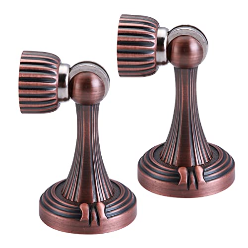 Türstopper, 2er-Pack magnetischer Türstopper, magnetischer Türstopper, Bodentürhalter, Vintage-Retro-Stil, europäischer Stil, mit Schraubmontage, antiker Metallhalter, Türverschluss for Zuhause und Bü Türstopper, 2er-Pack magnetischer Türstopper, magnetischer Türstopper, Bodentürhalter, Vintage-Retro-Stil, europäischer Stil, mit Schraubmontage, antiker Metallhalter, Türverschluss for Zuhause und Bü von EGMEWDGF