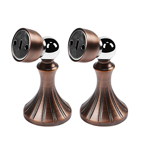 Türstopper, 2er-Pack magnetischer Türstopper zur Wandmontage, Vintage-Magnettürstopper mit Schraubmontage, robuster Bodenmontage-Magnettürverschluss, Türhalter for Zuhause und Büro, Chrom(Red Copper) Türstopper, 2er-Pack magnetischer Türstopper zur Wandmontage, Vintage-Magnettürstopper mit Schraubmontage, robuster Bodenmontage-Magnettürverschluss, Türhalter for Zuhause und Büro, Chrom(Red Copper) von EGMEWDGF