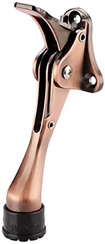 Türstopper Unsichtbarer Antikollisions-Türstopper Einfußständer Türstopper Robuster Federhebel Gummispitze Anschraubstopps(Red Bronze) von EGMEWDGF