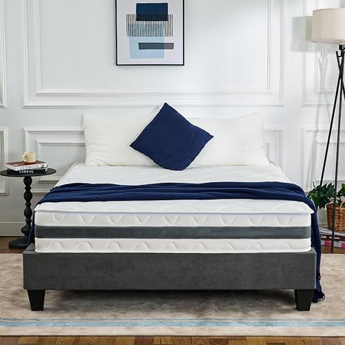 EGO HOME Matratze 140x200 cm Härtegrad H3 Taschenfederkernmatratze Höhe 23 cm Ergonomische 7 Zonen Federkernmatratze 140x200cm mit Komfortschaum und Microfaser-Bezug für Kinder und Erwachsene von EGO HOME