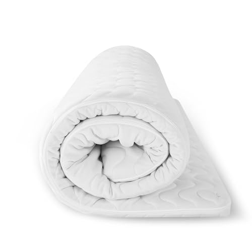 EGO HOME Matratzen Topper 90x200 cm, 7cm Höhe Matratzentopper Härtegrade H2 mit 7-Zonen Spiral-Dorn Kaltschaumkern, Öko-TEX Zertifiziert, Matratzenauflage 90x200cm für Boxspringbett Schlafsofa von EGOHOME