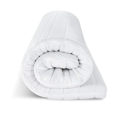 EGO HOME Matratzentopper 140x200cm – 8cm Memory Foam Topper H2, Weicher, Premium Komfort-Topper mit Abnehmbarem & Waschbarem Bezug, Atmungsaktiv – Hochwertige Matratzenauflage für Boxspringbett Bett von EGOHOME