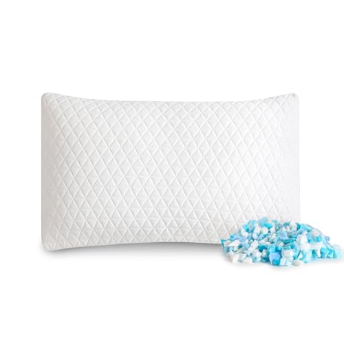 EGO HOME Memory Foam Kopfkissen 40x80 cm mit zerkleinertem Memory-Schaum - Atmungsaktiv Ergonomisches Nackenstützkissen für Seitenschläfer, Rückenschläfer & Bauchschläfer - ÖKO-TEX - Waschbarer Bezug von EGOHOME