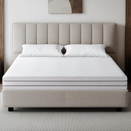 EGO HOME Matratze 100x200 cm Härtegrad H3 und H2 16cm Höhe, 7-Zonen Ergonomisch Kaltschaummatratze mit Gel Memory-Schaum, 2 in 1 Schaumstoffmatratze, Punktelastisch, Wendematratze Öko-Tex Zertifiziert von EGOHOME