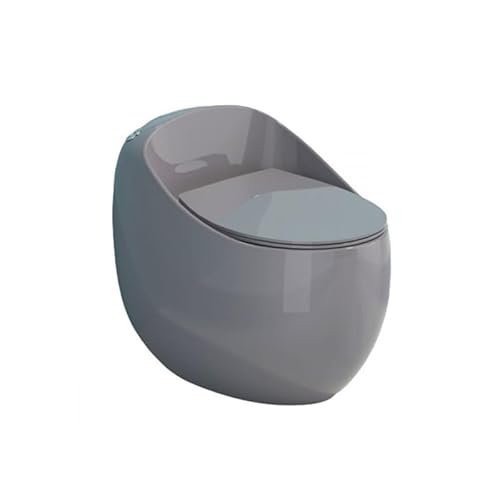 EGO INTERIORS Premium Line | Einteilige Stand-WC mit eingebautem Spülkasten | Komplett-Set | kompakt | randlos | Sitz mit SoftClose Absenkautomatik | Quick Release Scharnieren | graue Keramik EGO INTERIORS Premium Line | Einteilige Stand-WC mit eingebautem Spülkasten | Komplett-Set | kompakt | randlos | Sitz mit SoftClose Absenkautomatik | Quick Release Scharnieren | graue Keramik von EGO INTERIORS