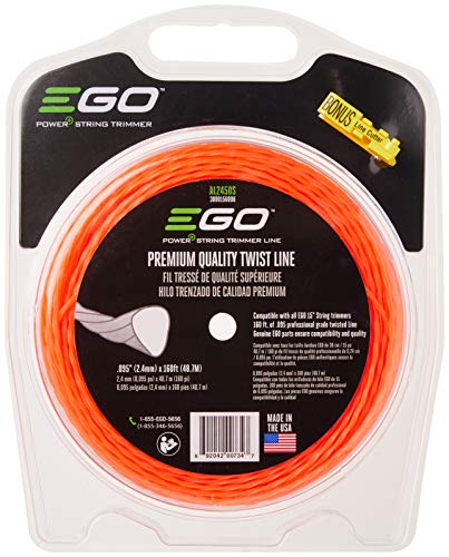 EGO Power+ AL2450S 0,2 cm Premium Qualität Twist Line für EGO 15 Zoll Rasentrimmer, Orange von EGO Power+