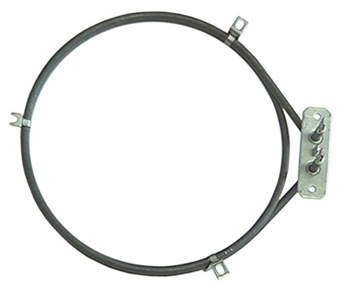 EGO 20.19121.000 Heizkörper für Umluft B1 31mm Lochabstand 56mm L1 50mm Innen ø 188mm H2 20mm H1 12mm Flansch 70mm x 22mm 2300W von EGO