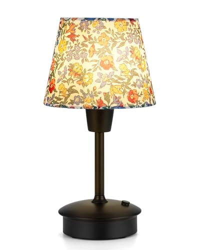 EGOBASIC Klein Akku Tischlampe Aufladbar, Tragbare Kabellose Tischlampe mit Dimmer, Touch Dimmbare Lampe für Esstisch Wohnzimmer Schlafzimmer Outdoor Balkon Garten Deko von EGOBASIC