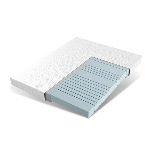 EGO HOME Matratze 140x200 cm Hoch 11cm H2-7-Zonen Kaltschaummatratze mit Memory Foam, Öko-TEX Zertifiziert, Punktelastisch, Rückenschonend - Weicher Bezug mit Wolken-Ahnlichem Tragegefühl von EGOHOME