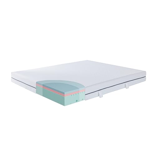 EGO HOME Matratze 140x200 cm Hoch 18cm H3-7-Zonen Kaltschaummatratze mit Memory Foam, Öko-TEX Zertifiziert, Punktelastisch, Rückenschonend - Weicher Bezug mit Wolken-Ahnlichem Tragegefühl EGO HOME Matratze 140x200 cm Hoch 18cm H3-7-Zonen Kaltschaummatratze mit Memory Foam, Öko-TEX Zertifiziert, Punktelastisch, Rückenschonend - Weicher Bezug mit Wolken-Ahnlichem Tragegefühl von EGOHOME
