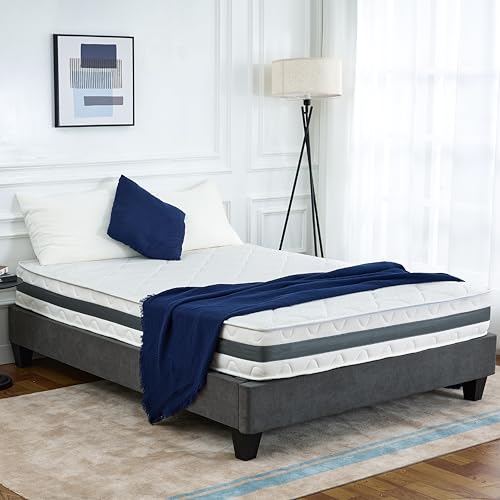 EGO HOME Taschenfederkernmatratze 140x200cm Höhe 23 cm 7 Zonen Federkernmatratze mit Komfortschaum und Microfaser-Bezug Härtegrad H3 Matratze 90x200 cm Öko-TEX Zertifiziert für Kinder und Erwachsene von EGOHOME