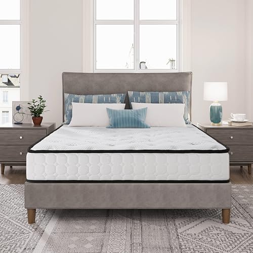 EGO Home Taschenfederkernmatratze 90x200cm Höhe 22 cm Ergonomische 7 Zonen Federkernmatratze mit Komfortschaum und Microfaser-Bezug Härtegrad H3 Matratze 90x200 cm Öko-TEX Zertifiziert von EGOHOME