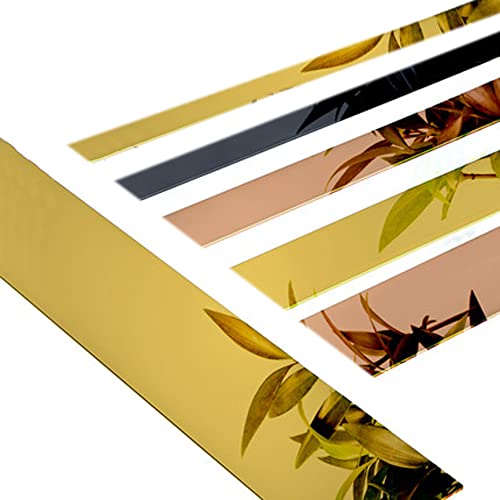 2 Meter Flexible Zierleisten Selbstklebend Metallisch Zierleisten Sparpaket Keramikfliesen Zierleiste Selbstklebend Dichtungsbänder Wasserdicht (Size:Width 3.5cm/1.37inch,Color:Brushed Silver) von EGQLQ