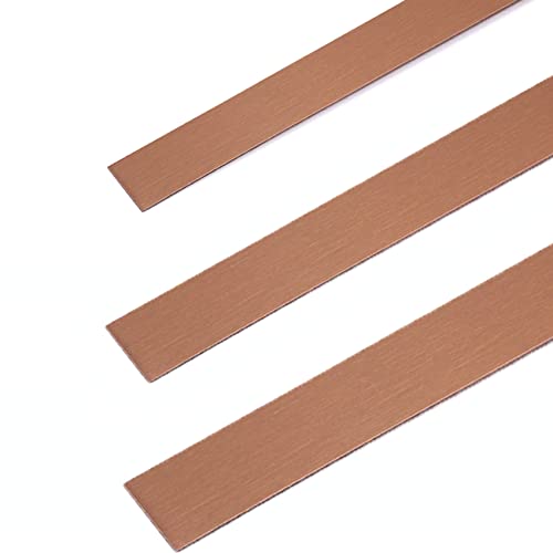 9 Meter Flexible Zierleisten Selbstklebend Metallisch Zierleisten Sparpaket Keramikfliesen Zierleiste Selbstklebend Dichtungsbänder Wasserdicht S(Size:Width 2cm/0.78inch,Color:Gebürstetes Roségold) von EGQLQ