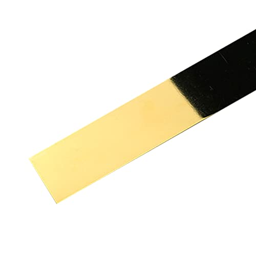 EGQLQ 2 Meter Flexible Zierleisten Selbstklebend Metallisch Zierleisten Sparpaket Keramikfliesen Zierleiste Selbstklebend Dichtungsbänder Wasser(Size:Width 1.5cm/0.6inch,Color:Glänzendes Gold) von EGQLQ