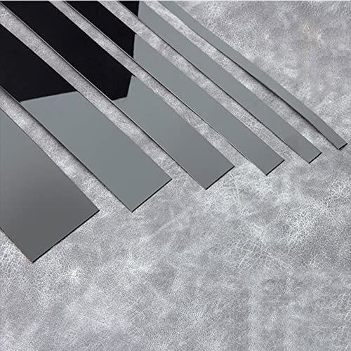 EGQLQ 2.4 Meter Flexible Zierleisten Selbstklebend Metallisch Zierleisten Sparpaket Keramikfliesen Zierleiste Selbstklebend Dichtungsbänder Wass(Size:Width 1cm/0.4inch,Color:Glänzendes Schwarz) von EGQLQ