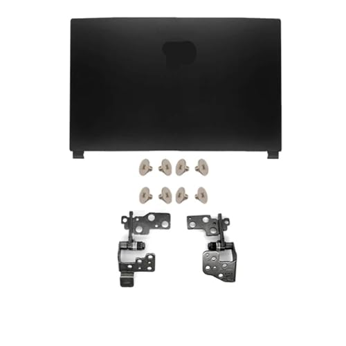 EGRMZ Ersatz-LCD-Rückabdeckung, vordere Blende, Scharniere, hinterer Deckel, Gehäuse, Bildschirmabdeckung, Schrauben, kompatibel mit GE75 GP75 GL75 MS-17E2 17E5 17E7 Raider 8RE(GL75 A Hinges) von EGRMZ