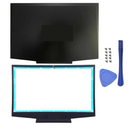 EGRMZ ErsatzlCD-Rückzugabdeckung vordere Lünette Scharniere Abdeckung Palmrest Bottom Base Case kompatibel mit 17-CD-TPN-C142 L56890-001 L56889-001 Gaming-Laptop 17 Zoll(Green AB Cover) von EGRMZ