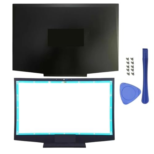 EGRMZ ErsatzlCD-Rückzugabdeckung vordere Lünette Scharniere Abdeckung Palmrest Bottom Base Case kompatibel mit 17-CD-TPN-C142 L56890-001 L56889-001 Gaming-Laptop 17 Zoll(Silver AB Cover) von EGRMZ