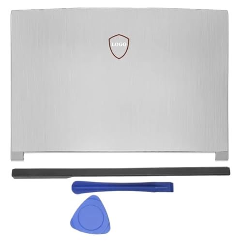 EGRMZ Laptop -Gehäuse kompatibel mit GF63 GF63VR MS16R1 MS16R3 Notebook -Zubehör umfasst die Vordertafel der Bildschirmabdeckung vorne und Scharnier -Teile Kompatibel mit Laptops(Silver A HINGECOVER) von EGRMZ