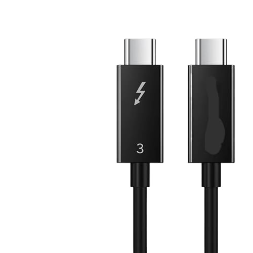 EGRMZ USB C Thunderbolt 3 Zertifiziert Typ C zu USB C PD Super -Ladung 40 Gbit/s 100W kompatibel mit Laptops einschließlich MateBook Air Pro C274 -Modellen(40GBPS Thunderbolt 3-1M) von EGRMZ