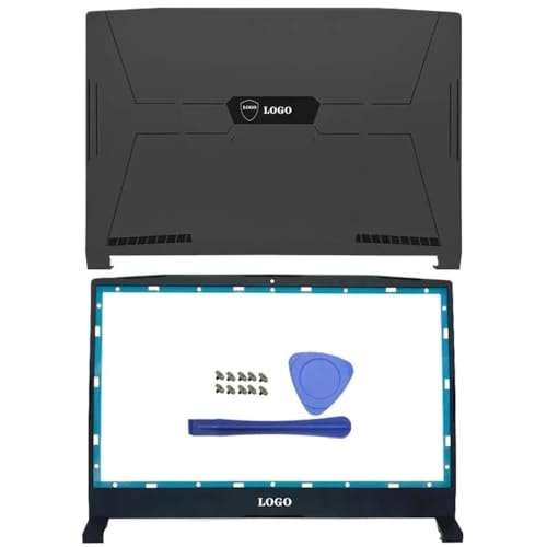 Kompatibler Laptop-Rahmen oberer Fall Impuls GL66 GF66 12UE 12Uek Ersatz Kompatibel mit MS-1581 MS-1582 MS-1583-Modelle enthält LCD-Rückrahmen und Scharniere enthalten(AB Cover 1) von EGRMZ