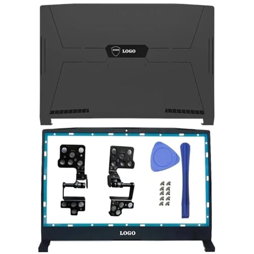 Kompatibler Laptop-Rahmen oberer Fall Impuls GL66 GF66 12UE 12Uek Ersatz Kompatibel mit MS-1581 MS-1582 MS-1583-Modelle enthält LCD-Rückrahmen und Scharniere enthalten(AB Hinges 1) von EGRMZ