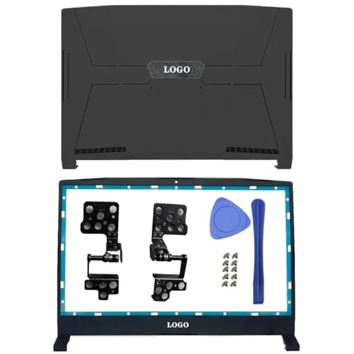 Kompatibler Laptop-Rahmen oberer Fall Impuls GL66 GF66 12UE 12Uek Ersatz Kompatibel mit MS-1581 MS-1582 MS-1583-Modelle enthält LCD-Rückrahmen und Scharniere enthalten(AB Hinges 2) von EGRMZ