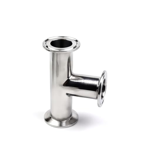 EGTDSFGJA 19mm-102mm (3/4"-4") SS304 3-Wege Tee Zwinge 1,5" 2" 3" 4"OD50.5-119MM geeignet 1.5"-4" Tri-Clamp(25mm x Ferrule 50.5) von EGTDSFGJA