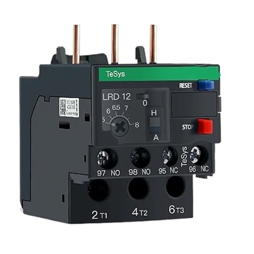 EGTDSFGJA Überspannungsrelais LRD12C lrd16c lrd21c lrd32c dreipoliges Relais mit magnetischer Entriegelung 10A Überlastschutz lc1d(LRD12C) von EGTDSFGJA