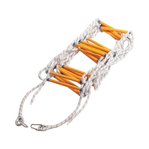EGTink Strickleiter 20m Feuerleiter Fluchtleiter,Feuerfeste Rettungsleiter mit 2 Haken,Notleiter Mehrzweckleiter Feuerleiter,für Balkon Geländer Baumhaus EGTink Strickleiter 20m Feuerleiter Fluchtleiter,Feuerfeste Rettungsleiter mit 2 Haken,Notleiter Mehrzweckleiter Feuerleiter,für Balkon Geländer Baumhaus von EGTink
