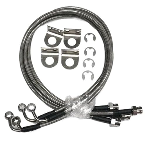 Auto-Bremsleitungen 2,5 Zoll 6 Zoll Lift Erweiterter Bremsschlauch Passend für Jeep Wrangler JL 2018-2025 Verlängerter Bremsstahlschlauch 4x4(2.5-3 inches) von EGUIAS