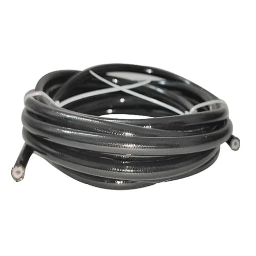 Auto-Bremsleitungen AN3 1M ~ 10M Motorrad Geflochtene PVC Edelstahl PTFE Bremsleitung Schlauch Bremsleitung Gas Öl Kraftstoffrohr(PTFE black,10m) von EGUIAS