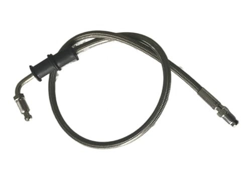 Auto-Bremsleitungen Auto-Motorrad-Bremsleitung, Edelstahlgeflecht, PTFE-Rohr mit M10X1-Außengewinde(218cm) von EGUIAS