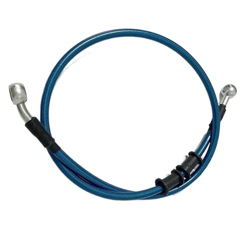 Auto-Bremsleitungen Motorrad Modifikation Bremsschlauch 40-80cm Scheibenbremse Ölleitung Bremse Stahlkehle Bremsleitung(Blue 60cm) von EGUIAS