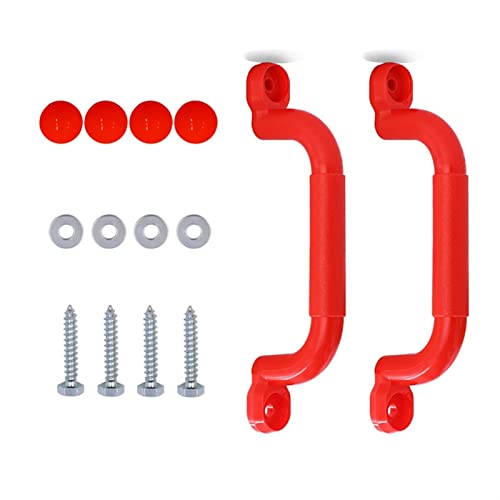 EGUIAS 1 Paar solide Kunststoff Kinderspielplatz Rutschfester Griff Montage Hardware Kit Klettergerüst Treppengeländer von EGUIAS