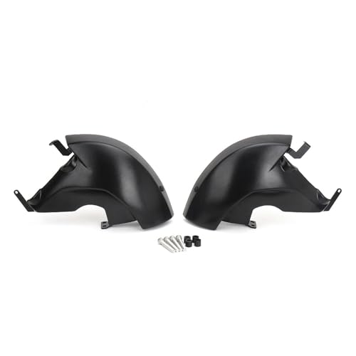 EGUIAS Bremssattelkühlung Motorrad Luftkanäle Bremse Kühlung Montage Kit Carbon Fit Für Yamaha YZF R1 YZF-R1 YZF R1 2020-2024(Black) von EGUIAS