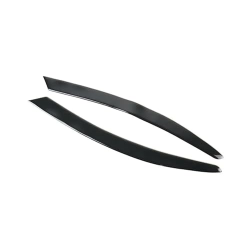 Eyelids Frame Light Passend für Audi A6 C6 4F 2004 2005 2006 2007 2008 2009, Piano Black Scheinwerfer-Augenbrauenverkleidung, Weich-PVC-Kunststoff von EGUIAS