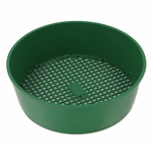 EGUIAS Handheld Seed Planter Kunststoff-Gartensieb, Gartenwerkzeug, feinmaschiges Bodensieb, Siebwerkzeug, Bergbau-Sandsieb für Boden- und Steingitter(1Pc) von EGUIAS