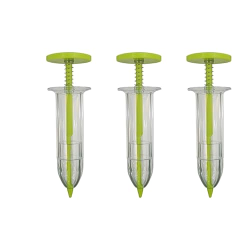 EGUIAS Handheld Seed Planter Mini Aussaat Samen Spender Manuelle Sämann Samen Streuer Handheld Samen Pflanzer Werkzeug Hand Seeder(Tender Green 3pcs) von EGUIAS