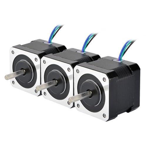 EGUIAS Schrittmotor 3 STÜCKE Nema 17 Schrittmotor 40mm 45Ncm (64oz.in) 2A 4-adriges 1m Kabel Für DIY 3D Drucker CNC Roboter 3-17HS16-2004S1 von EGUIAS