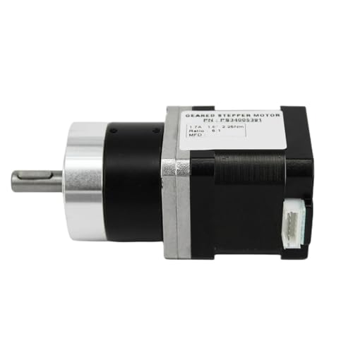 EGUIAS Schrittmotor Nema17 40mm Körperlänge Schrittmotor 1.7A 0.45Nm Planetengetriebe Verhältnis 5:1 Passfederwelle PS34005791 von EGUIAS